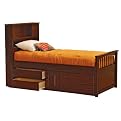 Captain's Bed with 4-Drawer Chest