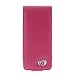 Premium Kroo Magenta Flip Melrose Leather Case with Clip + Premium Reusable LCD Screen Protector for Apple iPod nano 8GB 16Gb Chromatic 4th Generation