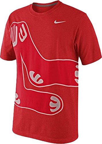 Nike Boston Red Sox Men's Cooperstown Balt Big Logo Tri-Blend T-Shirt