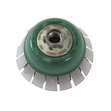 Hitachi 729216 3-Inch Cable Crimped Wire Cup Brush with Guard, Brass Coated Steel