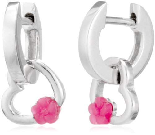 Esprit Kinder Creolen 925 Sterlingsilber flower heart pink S.ESCO90619B Preisvergleich