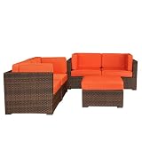 Atlantic Nice 5-Piece Conversation Set - Orange