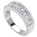 1.25 Channel Set Ladies Diamond Wedding Ring in 18K White Gold