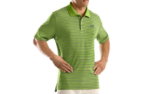 Men's Performance Stripe Polo Tops by Under Armour