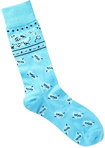 Men's Bandana Pattern Novelty Crew Socks
