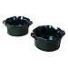 BIA Cordon Bleu Wavy 16-Ounce Round Souffles, Set of 2, Black