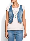Mango Womens Denim Waistcoat