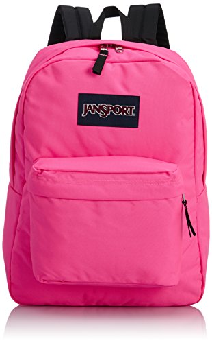 Jansport classic superbreak backpack, fluorescent pink