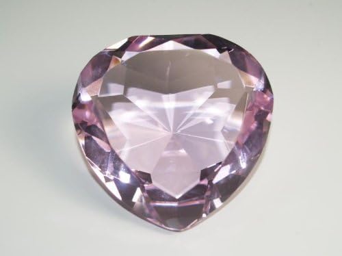 Beautiful Gaint Birthstones Paperweight Glass Diamond 80mm Crystal, Clear by HL Fashion