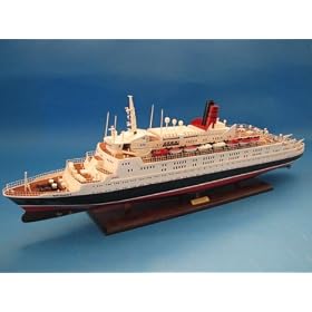 Queen Elizabeth 2 40 Cruise Ship Model by Handcrafted Model Ships