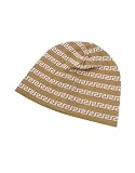 Versace - Versace Greca Horizontal Lines Signature Wool Skull Cap Sand