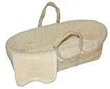 Tadpoles 5 Pc. Cable Knit Moses Basket Set- Natural