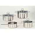Kr�ger Topf-Set 4 teilig Manhatan Edelstahl Induktion-Topfset