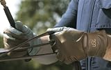 USG Soft Leather Driving Gloves with Anti-Slip Leather, Men Shape, XXL, Brown/ Grey