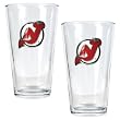 New Jersey Devils 2pc Pint Ale Glass Set - Primary Logo NHL Hockey