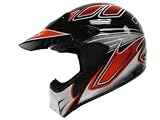 M ~Adult Red/black Mx Motocross Motorcross Dirt Bike ATV Off-road Helmet Medium