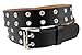 NYfashion101 Unisex Leather 2 Hole Grommet Belt Plus Sizes Available