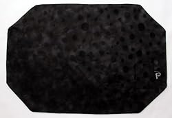 Pookies Place Mats "Black Pearls" Print