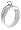 10k White Gold Diamond Engagement Ring (1/4 cttw, I-J Color, I3 Clarity), Size 5