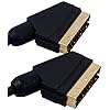 Ross SCG1-RS 1m Locking Gold SCART Cable