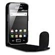 SAMSUNG GALAXY ACE S5830 HANDY TASCHE LEDER TASCHE CASE H�LLE IN SCHWARZ
