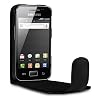 SAMSUNG GALAXY ACE S5830 HANDY TASCHE LEDER TASCHE CASE H�LLE IN SCHWARZ