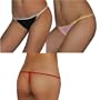 3 PACK: Ladies Private Intimate G-String Thong Panties / Knickers (Size: L)
