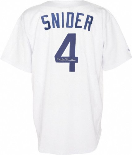 Duke Snider Signed Dodgers White Majestic Jersey