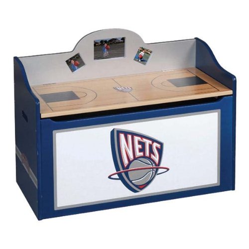 Guidecraft NBA New Jersey Nets Toy Box
