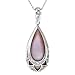 10k White Gold Pink Mother-of-Pearl and