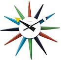 Retro Sunburst Wall Clock