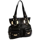 B.MAKOWSKY Manila Shopper,Black,one size