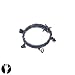 SG PARIS RIGID BRACELET BLACK AND HEMATITE GRI FONCE/HEMATITE BRACELET RIGID BRACELET GLASS WINTER WOMEN BOLLYWOOD FASHION JEWELRY / HAIR ACCESSORIES Z OTHERS