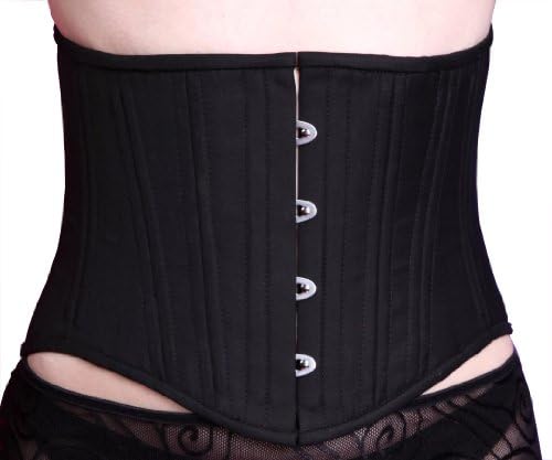 Timeless Trends Cashmere Steel Boned Tightlacing Waist Cincher 24 Black And Storage Bag