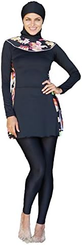 Padlilla Women's Modest Swimwear Ladies Muslim Swimsuits Three Piece Bathers