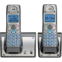 GE 28213EE2 Dect 6.0 Advanced Cordless Phone with Google Free Directory Assistance Goog-411, CID, and 2 Handsets