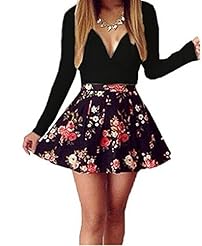 Sexy V-neck Cotton/Polyester Cocktail Illusion Bodycon Dress/Evening Dress/Party Dress/Mini Dress 