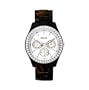 Fossil Women's ES2456 Tortoise Resin Bracelet White Glitz Analog Dial Watch