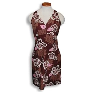 Sexy Halter Dress - Neapolitan Hibiscus Hawaiian Aloha Crisscross Back Fitted Halter Sun Dress in Black - Regular and Plus Size