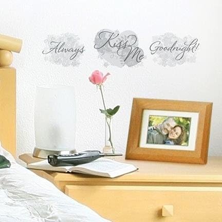 Always Kiss Me Goodnight Wall Decal Sticker