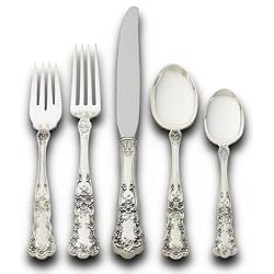 Gorham Buttercup 5-Piece Sterling Silver Flatware Place Set, Service for 1