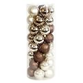 - 40CT GOLD/BROWN PLASTIC BALL SET