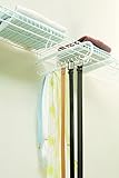 Rubbermaid Configurations Custom Closet Add-On Tie and Belt Valet, White, FG3H9803WHT