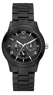 Часы черные на металлическом ремешке "мужские"