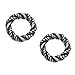 2 pcs Bali 925 Sterling Silver 9.5mm Heavy Duty Twist Soldered Jump Ring for European Charm Bracelets