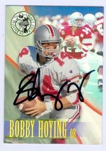 Bobby Hoying Autographed/Hand Signed football card (Ohio State) 1996 Press Pass #37