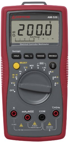 Amprobe AM-520 HVAC Multimeter with Non-Contact Voltage Detection and Temperature 