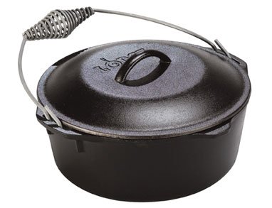 Lodge Logic Cast Iron Dutch Oven with Spiral Handle Lodge Logic Cast Iron Dutch Oven with Spiral Handle
