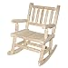 Astonica 50104219 Lake House Unfinished Wood Rocke