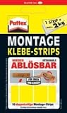 Produkt-Bild: Pattex Klebepads Montage-Klebestrips, abl&ouml;sbar/PXMS1 Inh.10 Strips
